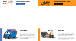 Desktop Screenshot of maxitaxi-latal.cz